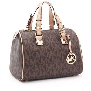 Michael Kors “Grayson” Medium Brown Satchel